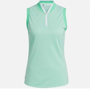 ADIDAS Women's Equipment Sleeveless Golf Polo. Mint Green Size: Large